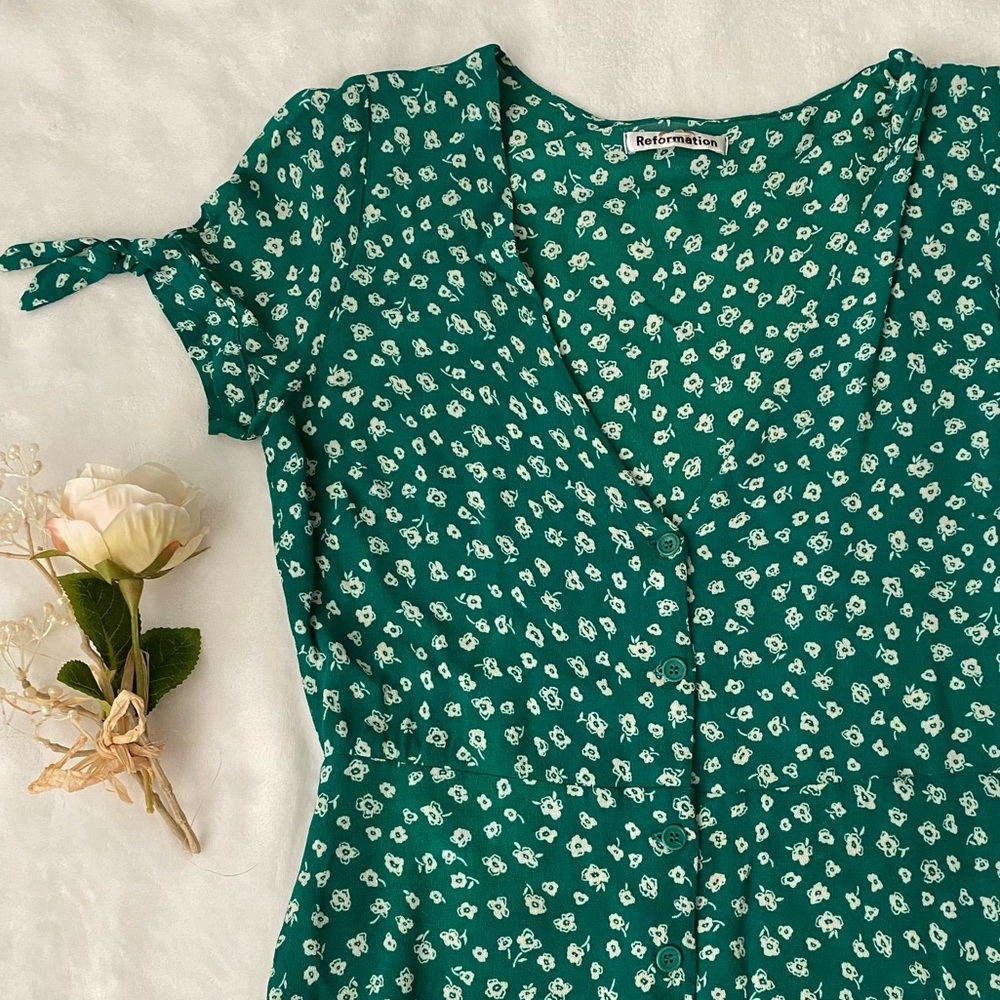 Reformation Rosalinda Dress size 10 - Picture 8 of 13
